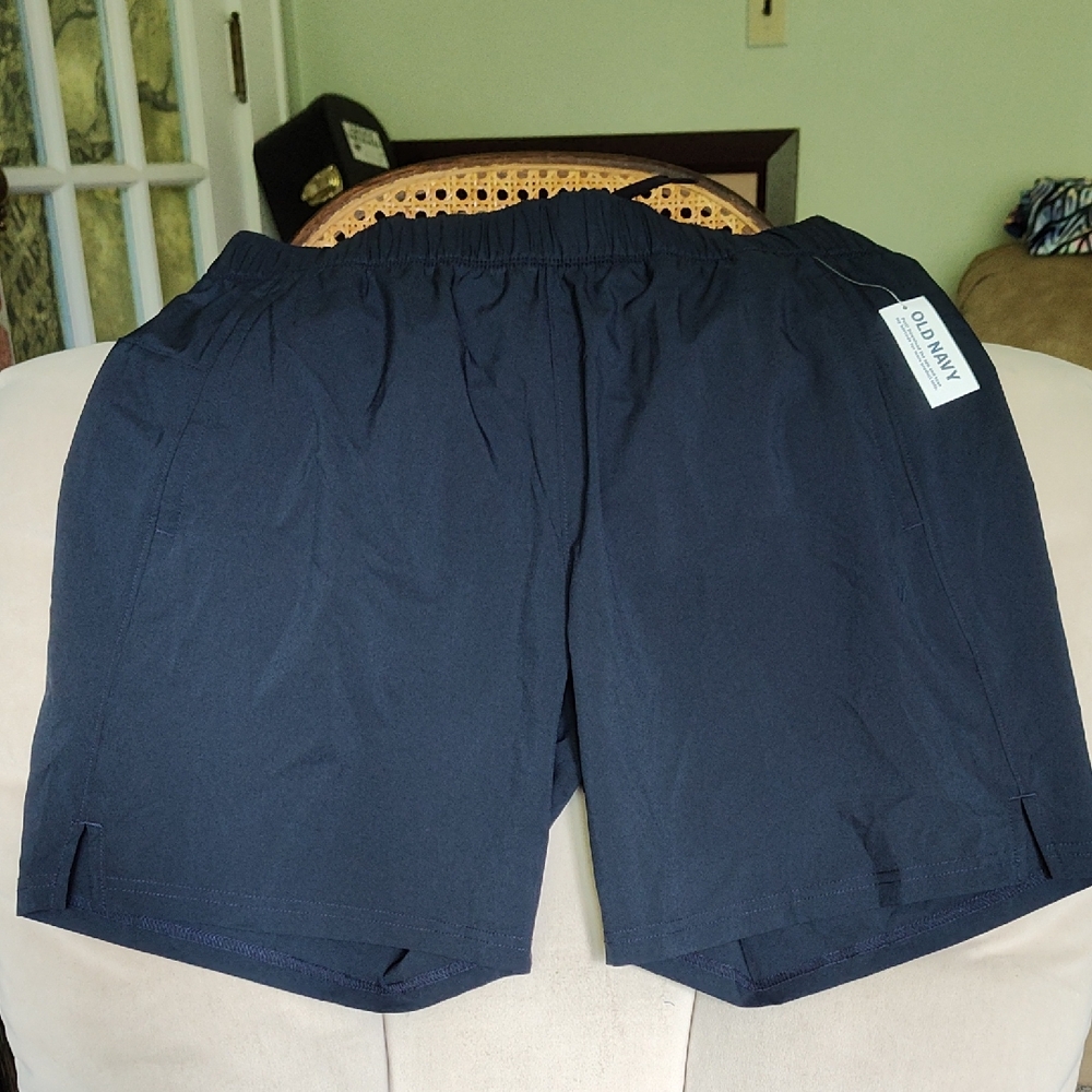 Old Navy Quick Dry Fabric Blue Athletic Shorts Lightweight Performance